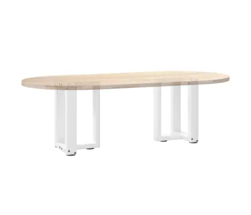 Kafijas Galdiņa Kājas, 2 Gab., T-Veida, Baltas, 38X25X(42-43) Cm, Tērauds Vidaxl