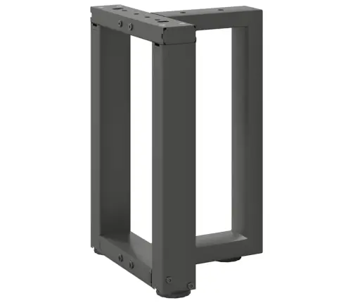 Kafijas Galdiņa Kājas, 2 Gab., T-Veida, Antracīta Krāsā, 38X25X(42-43) Cm, Tērauds Vidaxl