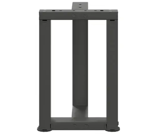 Kafijas Galdiņa Kājas, 2 Gab., T-Veida, Antracīta Krāsā, 38X25X(42-43) Cm, Tērauds Vidaxl