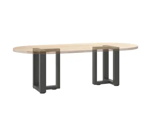 Kafijas Galdiņa Kājas, 2 Gab., T-Veida, Antracīta Krāsā, 38X25X(42-43) Cm, Tērauds Vidaxl