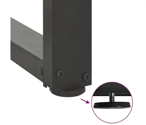 Kafijas Galdiņa Kājas, 2 Gab., T-Veida, Antracīta Krāsā, 38X25X(42-43) Cm, Tērauds Vidaxl