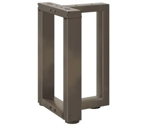 Kohvilaua Jalad T-Kujulised 2 Tk Mustad 38 X 25 X (42-43) Cm Terasest