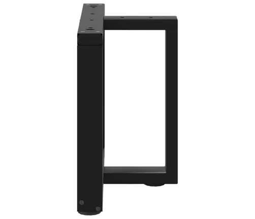 Kafijas Galdiņa Kājas, 2 Gab., T-Veida, Melnas, 50X25X(42-43) Cm, Tērauds Vidaxl