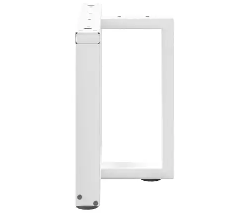 Kafijas Galdiņa Kājas, 2 Gab., T-Veida, Baltas, 50X25X(42-43) Cm, Tērauds Vidaxl