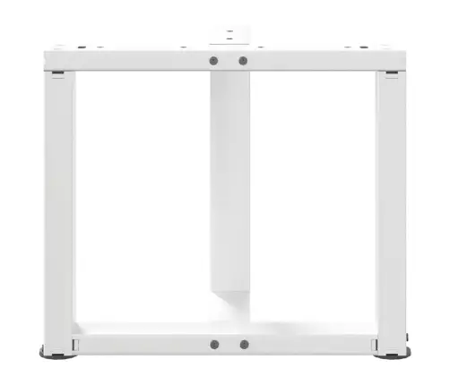 Kafijas Galdiņa Kājas, 2 Gab., T-Veida, Baltas, 50X25X(42-43) Cm, Tērauds Vidaxl