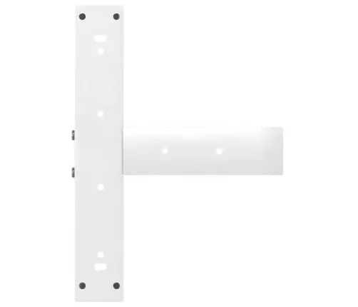 Kafijas Galdiņa Kājas, 2 Gab., T-Veida, Baltas, 50X25X(42-43) Cm, Tērauds Vidaxl