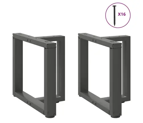 Kohvilaua Jalad T-Kujulised 2 Tk, Antratsiithall, 50 X 25 X (42-43) cm Teras