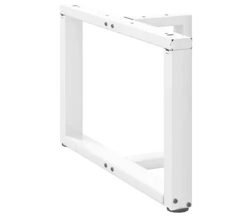 Kafijas Galdiņa Kājas, 2 Gab., T-Veida, Baltas, 60X25X(42-43) Cm, Tērauds Vidaxl