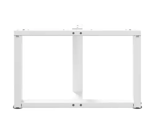 Kafijas Galdiņa Kājas, 2 Gab., T-Veida, Baltas, 60X25X(42-43) Cm, Tērauds Vidaxl