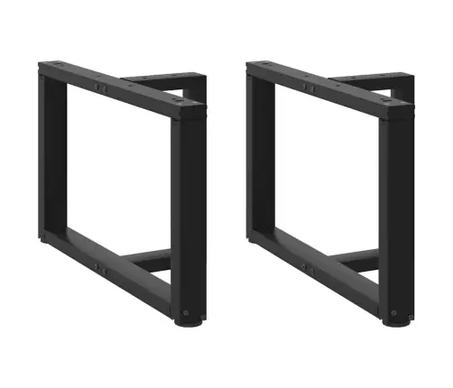 Kohvilaua Jalad T-Kujulised 2 Tk Mustad 70 X 25 X (42-43) Cm Terasest