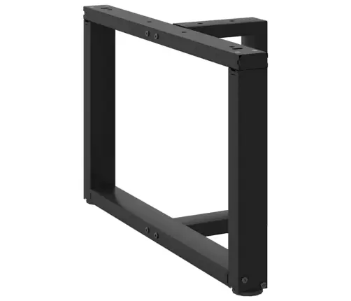 Kohvilaua Jalad T-Kujulised 2 Tk Mustad 70 X 25 X (42-43) Cm Terasest