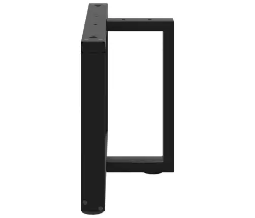 Kohvilaua Jalad T-Kujulised 2 Tk Mustad 70 X 25 X (42-43) Cm Terasest