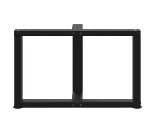 Kohvilaua Jalad T-Kujulised 2 Tk Mustad 70 X 25 X (42-43) Cm Terasest