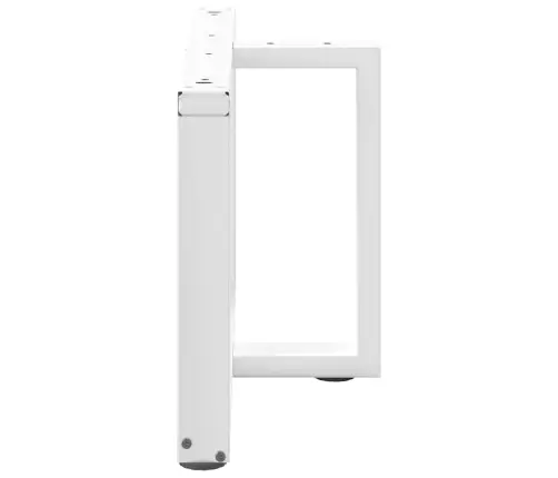 Kafijas Galdiņa Kājas, 2 Gab., T-Veida, Baltas, 70X25X(42-43) Cm, Tērauds Vidaxl