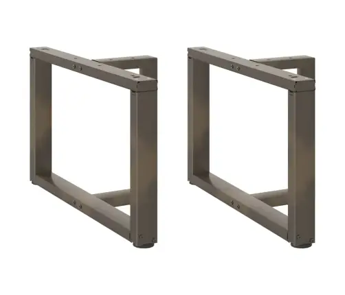 Kafijas Galdiņa Kājas, 2 Gab., T-Veida, Melnas, 70X25X(42-43) Cm, Tērauds Vidaxl
