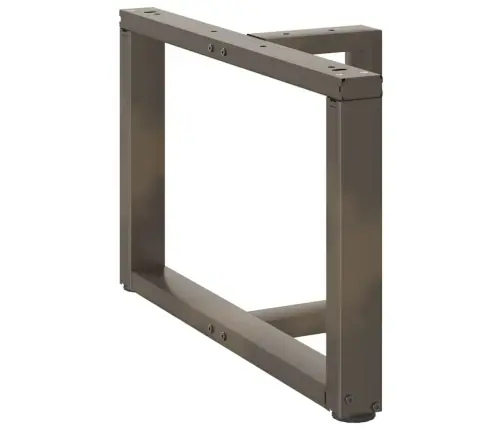 Kafijas Galdiņa Kājas, 2 Gab., T-Veida, Melnas, 70X25X(42-43) Cm, Tērauds Vidaxl