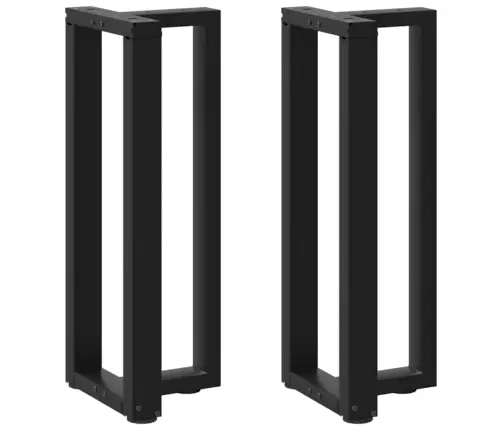 Konsoles Galda Kājas, T-Veida, 2 Gab., Melnas, 25X28X(72-73) Cm, Tērauds Vidaxl