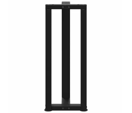 Konsoles Galda Kājas, T-Veida, 2 Gab., Melnas, 25X28X(72-73) Cm, Tērauds Vidaxl