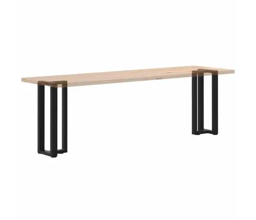 Konsoles Galda Kājas, T-Veida, 2 Gab., Melnas, 25X28X(72-73) Cm, Tērauds Vidaxl