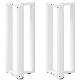 Konsoles Galda Kājas, 2 Gab., T-Veida, Baltas, 25X28X(72-73) Cm, Tērauds Vidaxl