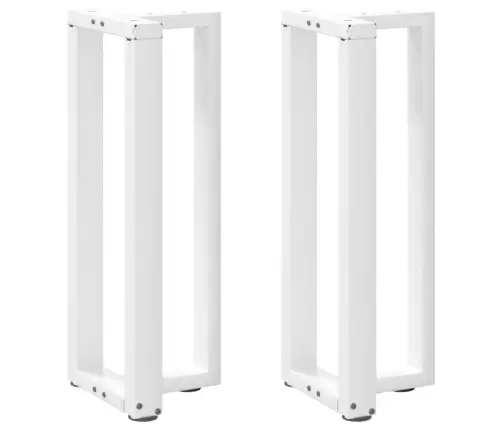 Konsoles Galda Kājas, 2 Gab., T-Veida, Baltas, 25X28X(72-73) Cm, Tērauds Vidaxl