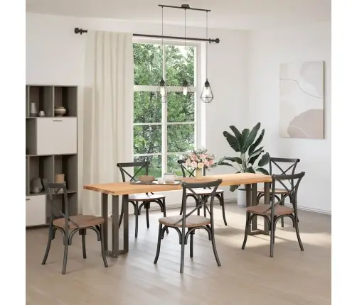 Konsoles Galda Kājas, T-Veida, 2 Gab., Melnas, 25X28X(72-73) Cm, Tērauds Vidaxl