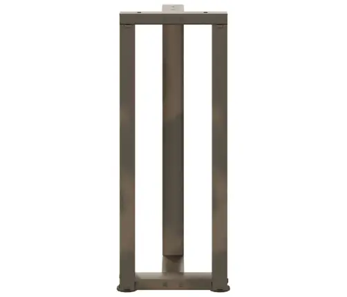 Konsoles Galda Kājas, T-Veida, 2 Gab., Melnas, 25X28X(72-73) Cm, Tērauds Vidaxl