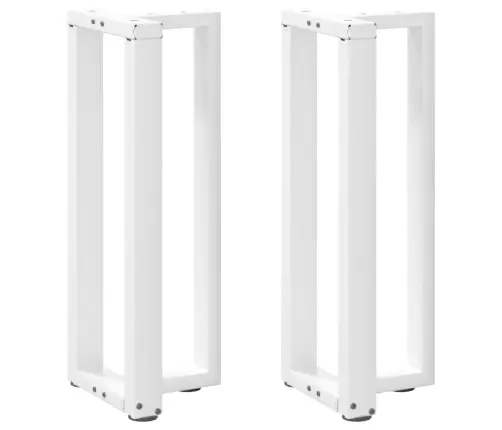 Konsoles Galda Kājas, 2 Gab., T-Veida, Baltas, 38X25X(72-73) Cm, Tērauds Vidaxl