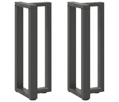 Konsoles Galda Kājas, 2 Gab., T-Veida, Antracīta Krāsā, 38X25X(72-73) Cm, Tērauds Vidaxl