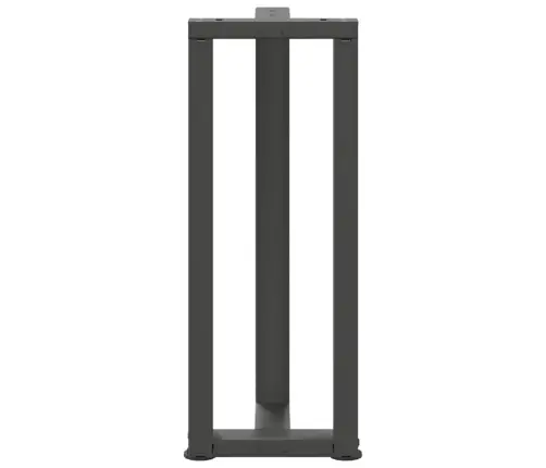 Konsoles Galda Kājas, 2 Gab., T-Veida, Antracīta Krāsā, 38X25X(72-73) Cm, Tērauds Vidaxl