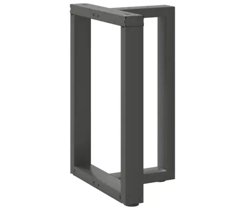 Ēdamgalda Kājas, 2 Gab., T-Veida, Antracīta Krāsa, 50X35X(72-73) Cm, Tērauds Vidaxl