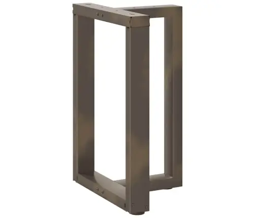 Ēdamgalda Kājas, 2 Gab., T-Veida, Melnas, 50X35X(72-73) Cm, Tērauds Vidaxl