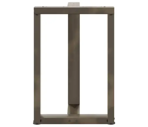 Ēdamgalda Kājas, 2 Gab., T-Veida, Melnas, 50X35X(72-73) Cm, Tērauds Vidaxl