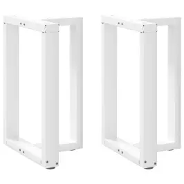 Valgomojo Stalo Kojelės, 2 Vnt., Baltos, 60X35X(72-73) cm Plienas, T Formos