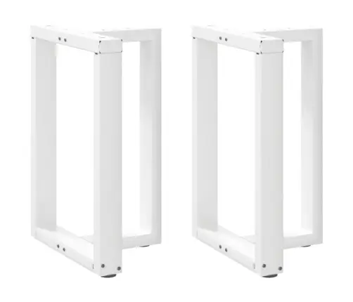 Valgomojo Stalo Kojelės, 2 Vnt., Baltos, 60X35X(72-73) cm Plienas, T Formos