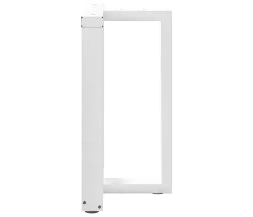 Valgomojo Stalo Kojelės, 2 Vnt., Baltos, 60X35X(72-73) cm Plienas, T Formos