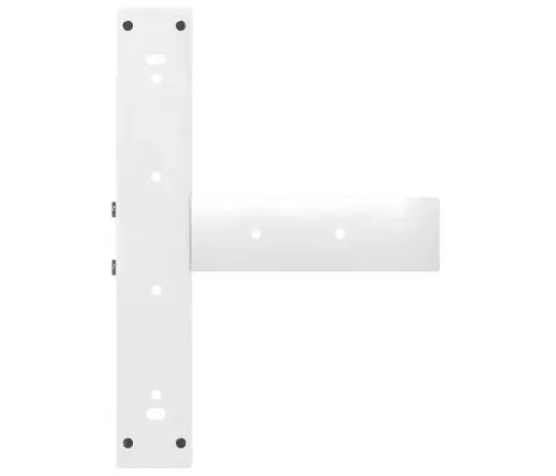 Valgomojo Stalo Kojelės, 2 Vnt., Baltos, 60X35X(72-73) cm Plienas, T Formos