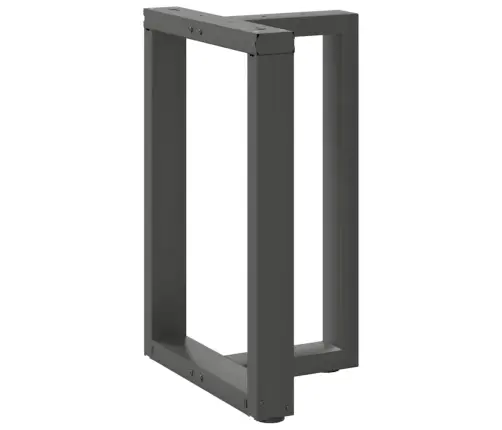 Valgomojo Stalo Kojos, 2 Vnt., Antracito Spalvos, 60X35X(72-73) cm Plienas