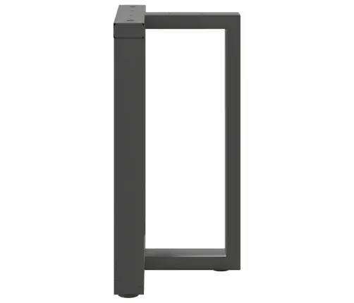 Valgomojo Stalo Kojos, 2 Vnt., Antracito Spalvos, 60X35X(72-73) cm Plienas