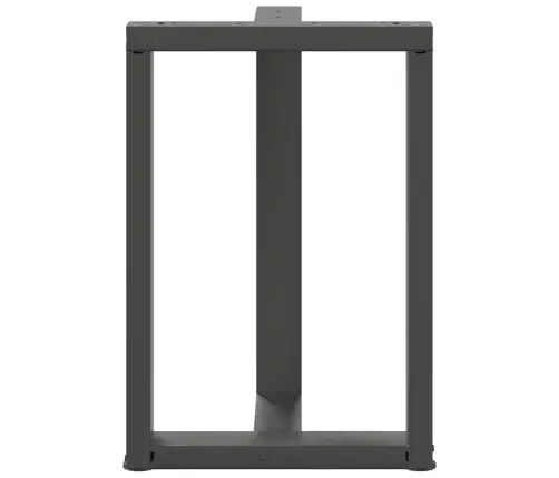 Valgomojo Stalo Kojos, 2 Vnt., Antracito Spalvos, 60X35X(72-73) cm Plienas