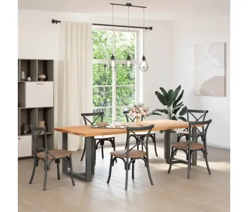 Söögilaua Jalad, T-Kujulised, 2 Tk, Antratsiithall, 70 X 35 X (72-73) cm Teras