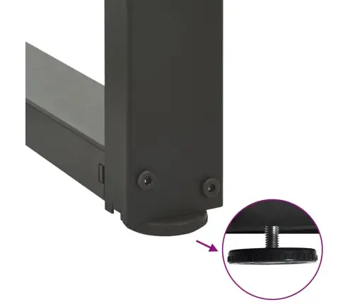 Söögilaua Jalad, T-Kujulised, 2 Tk, Antratsiithall, 70 X 35 X (72-73) cm Teras