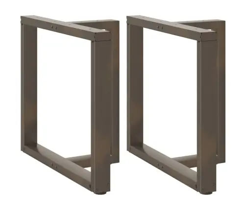 Ēdamgalda Kājas, 2 Gab., T-Veida, Melnas, 70X35X(72-73) Cm, Tērauds Vidaxl