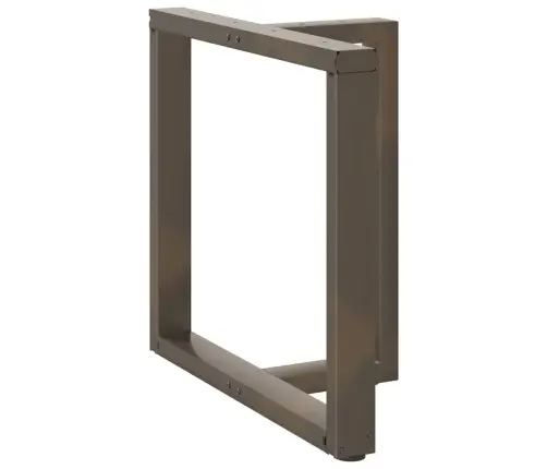 Ēdamgalda Kājas, 2 Gab., T-Veida, Melnas, 70X35X(72-73) Cm, Tērauds Vidaxl