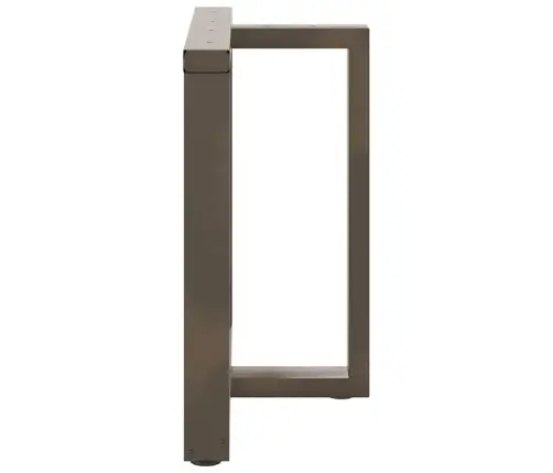 Ēdamgalda Kājas, 2 Gab., T-Veida, Melnas, 70X35X(72-73) Cm, Tērauds Vidaxl