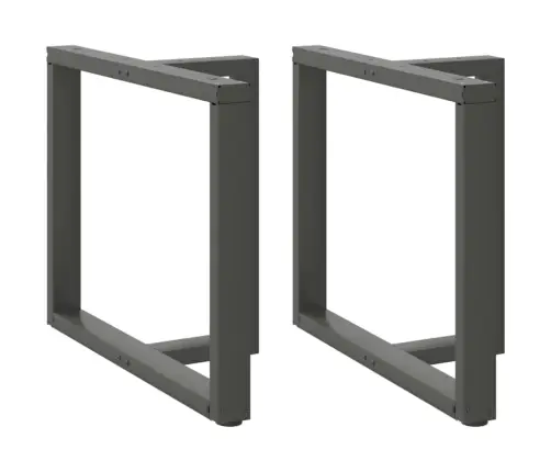 Ēdamgalda Kājas, 2 Gab., T-Veida, Antracīta Krāsa, 90X35X(72-73) Cm, Tērauds Vidaxl
