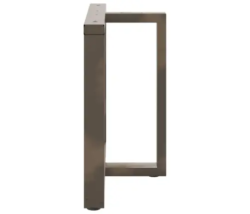 Ēdamgalda Kājas, 2 Gab., T-Veida, Melnas, 90X35X(72-73) Cm, Tērauds Vidaxl