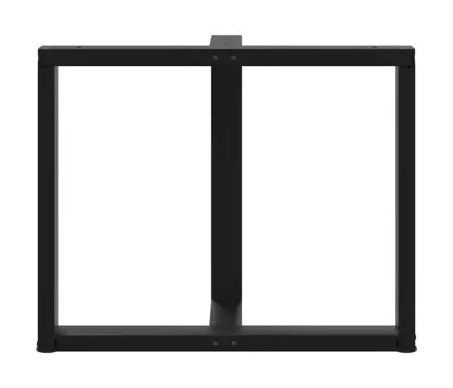 Söögilaua Jalad, T-Kujulised, 2 Tk, Mustad, 100 X 35 X (72–73) cm Teras