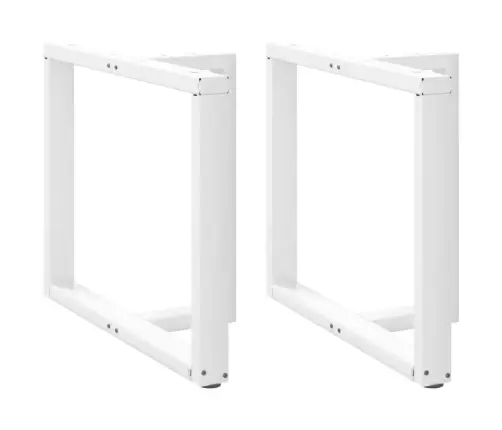 Ēdamgalda Kājas, 2 Gab., T-Veida, Baltas, 100X35X(72-73) Cm, Tērauds Vidaxl