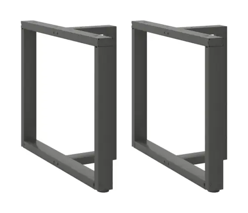Ēdamgalda Kājas, 2 Gab., T-Veida, Antracīta Krāsa, 100X35X(72-73) Cm, Tērauds Vidaxl
